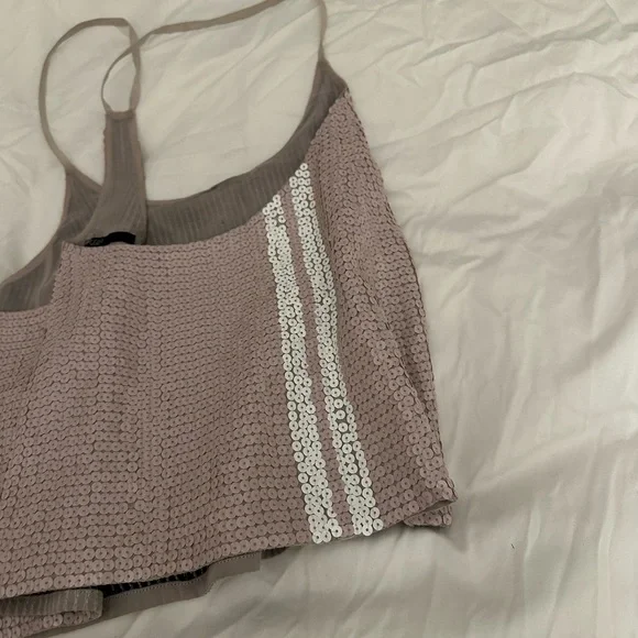 Tibi Sequin Razor Back top - Picture 4 of 9